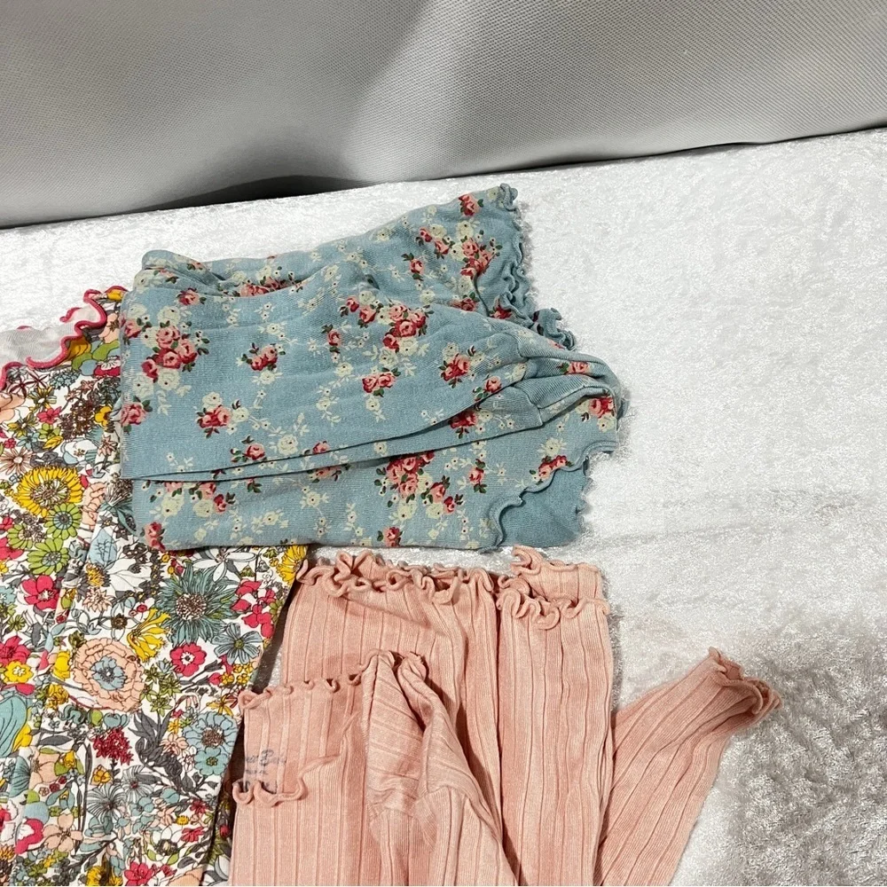 Vaenait Baby Pajama Bundle Lot 6 Pieces Size 120 (XL) 6-7 Years Old Girls Modal